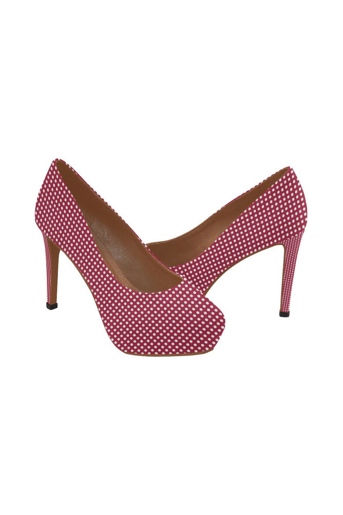 Micro Polka-dots Women's High Heels - Objet D'Art