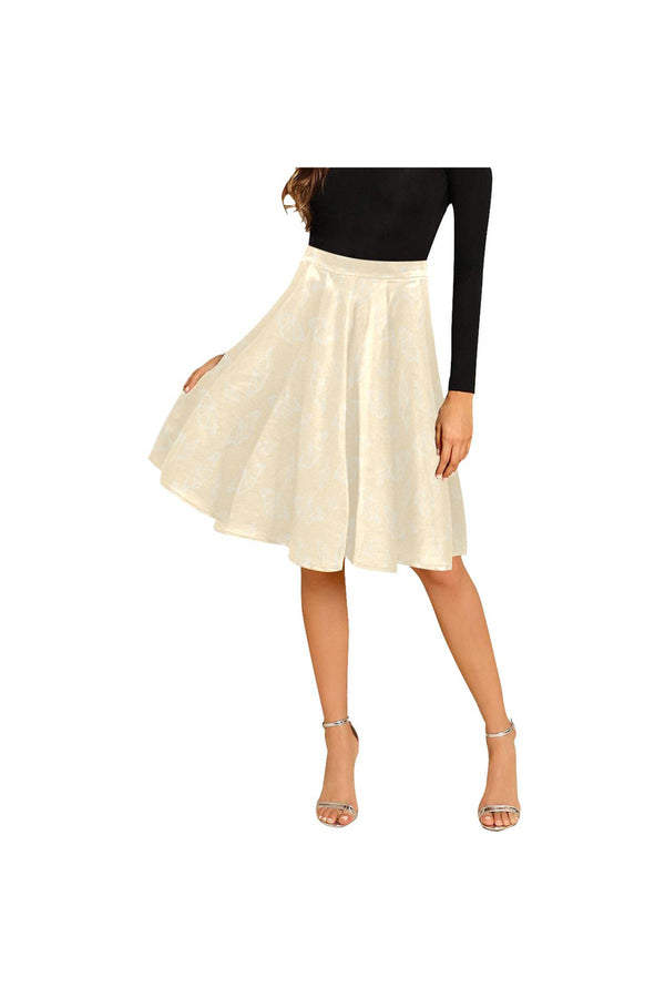 Monarch Butterflies Melete Pleated Midi Skirt - Objet D'Art
