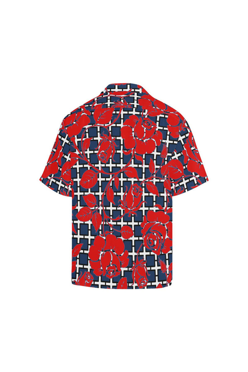 rose 3 Hawaiian Shirt (Model T58) - Objet D'Art