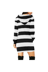 Striped Hoodie Mini Dress - Objet D'Art
