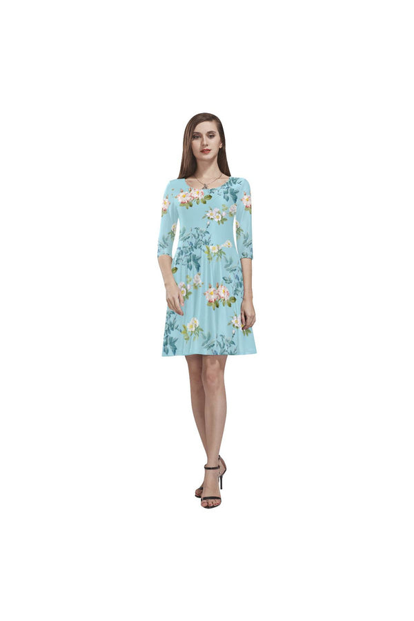 B FLOR D20 -SLEEVE Tethys Half-Sleeve Skater Dress(Model D20) - Objet D'Art