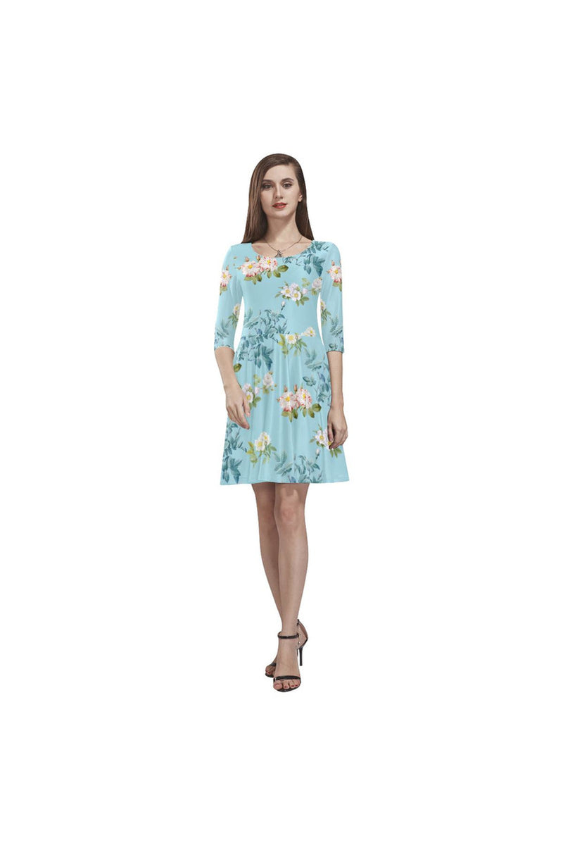 B FLOR D20 -SLEEVE Tethys Half-Sleeve Skater Dress(Model D20) - Objet D'Art