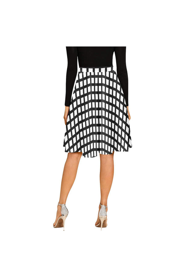 Square Business Melete Pleated Midi Skirt - Objet D'Art
