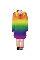 Spectral Discetion Step Hem Tunic Hoodie for Women (Model H25) - Objet D'Art