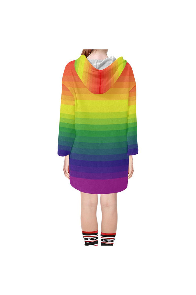 Spectral Discetion Step Hem Tunic Hoodie for Women (Model H25) - Objet D'Art