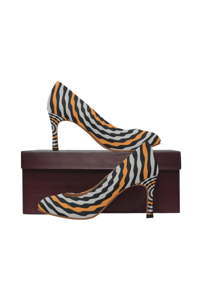 Orange Blossoms Women's High Heels - Objet D'Art Online Retail Store