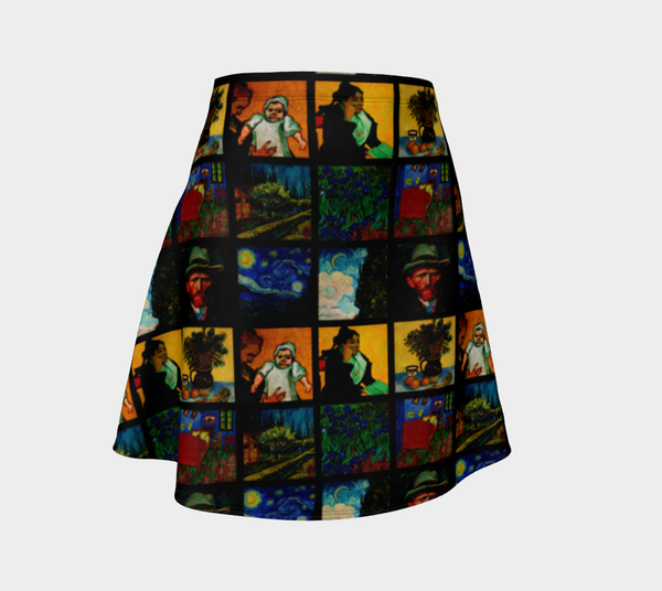 Let's Go Gogh Flare Skirt - Objet D'Art