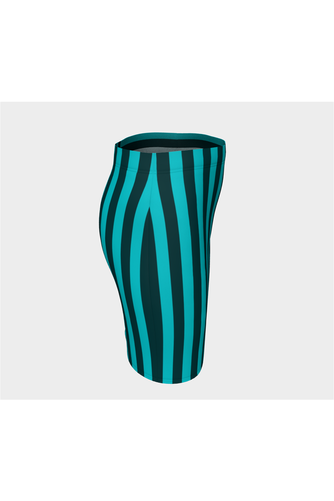 Bi-directional Stiped Fitted Skirt - Objet D'Art