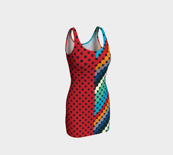 Color World Bodycon Dress - Objet D'Art