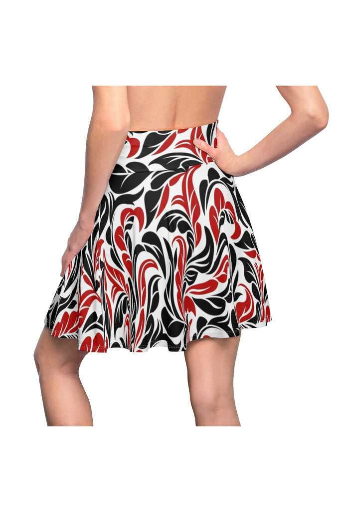 Scrolling Along Women's Skater Skirt - Objet D'Art