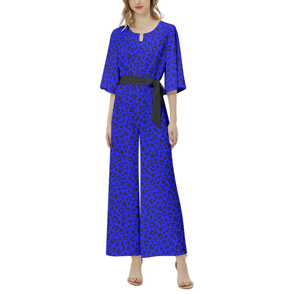 Dolman Sleeve Belted Wide Leg Jumpsuit - Objet D'Art