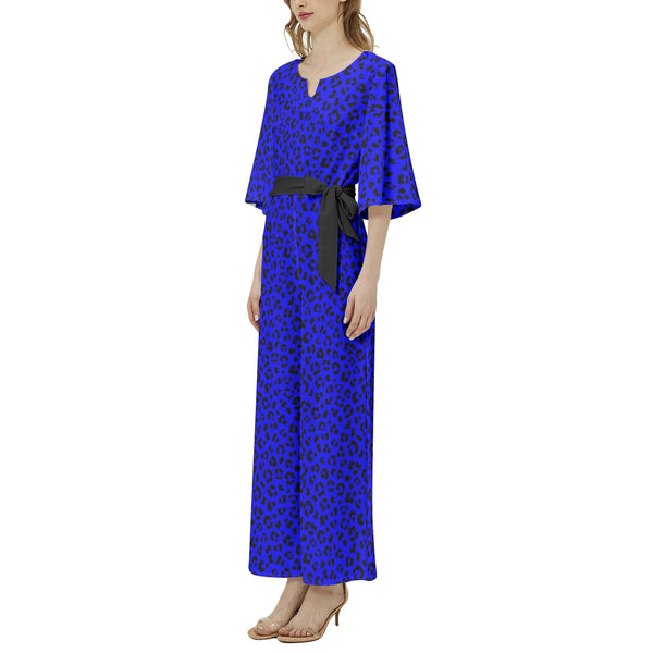 Dolman Sleeve Belted Wide Leg Jumpsuit - Objet D'Art