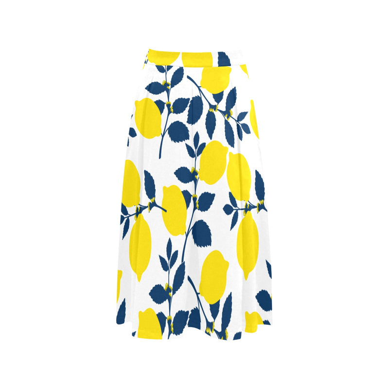 Lemon Orchard Mnemosyne Women's Crepe Skirt (Model D16) - Objet D'Art