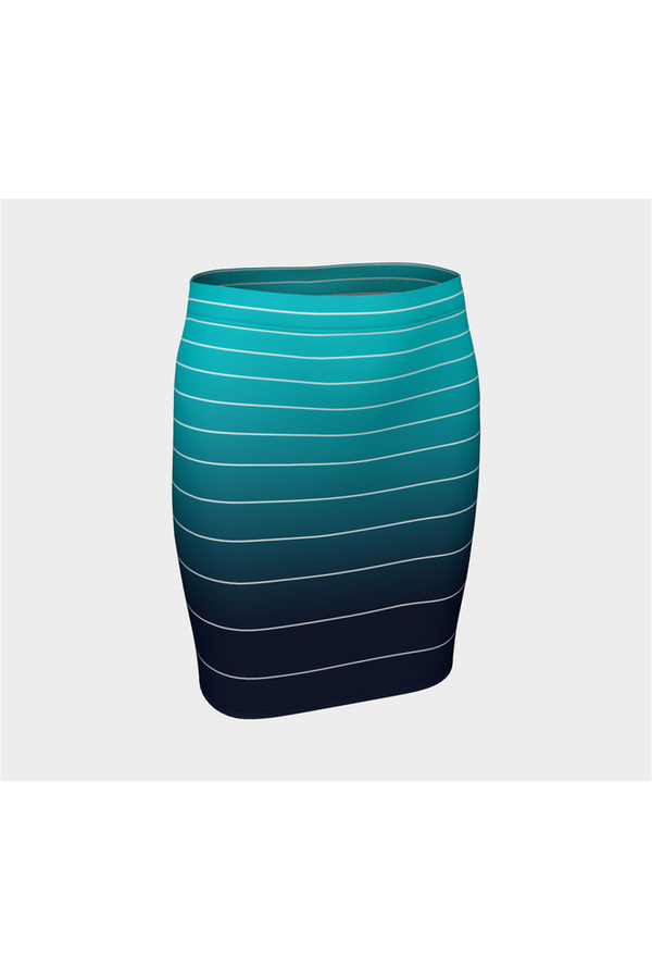 Maritime Marvel Fitted Skirt - Objet D'Art