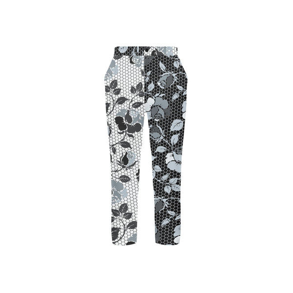 selenium gray print 4 Men's All Over Print Casual Trousers (Model L68) - Objet D'Art