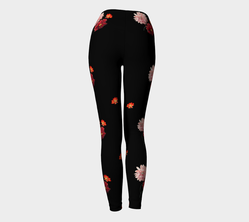 Floral Yoga Leggings - Objet D'Art