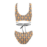 seventies dress Cross String Bikini Set (Model S29) - Objet D'Art