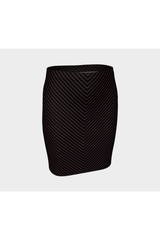 Micro V Stripes Fitted Skirt - Objet D'Art
