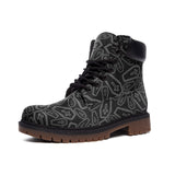 Coffin Print Casual Leather Lightweight boots TB - Objet D'Art