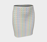 Kaleidoscope of Butterflies Fitted Skirt - Objet D'Art