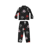 Polyglot Kisses Women's Satin Pajamas - Objet D'Art