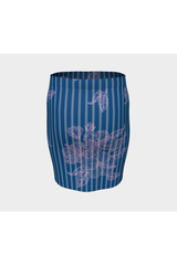 Pink Floral Fitted Skirt - Objet D'Art