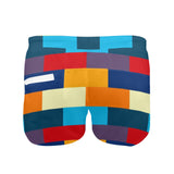 selfportraitshades Men's Swim Trunks with Zipper Pocket (Model L71) - Objet D'Art