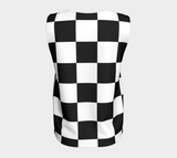 Checkered Loose Tank Top - Objet D'Art