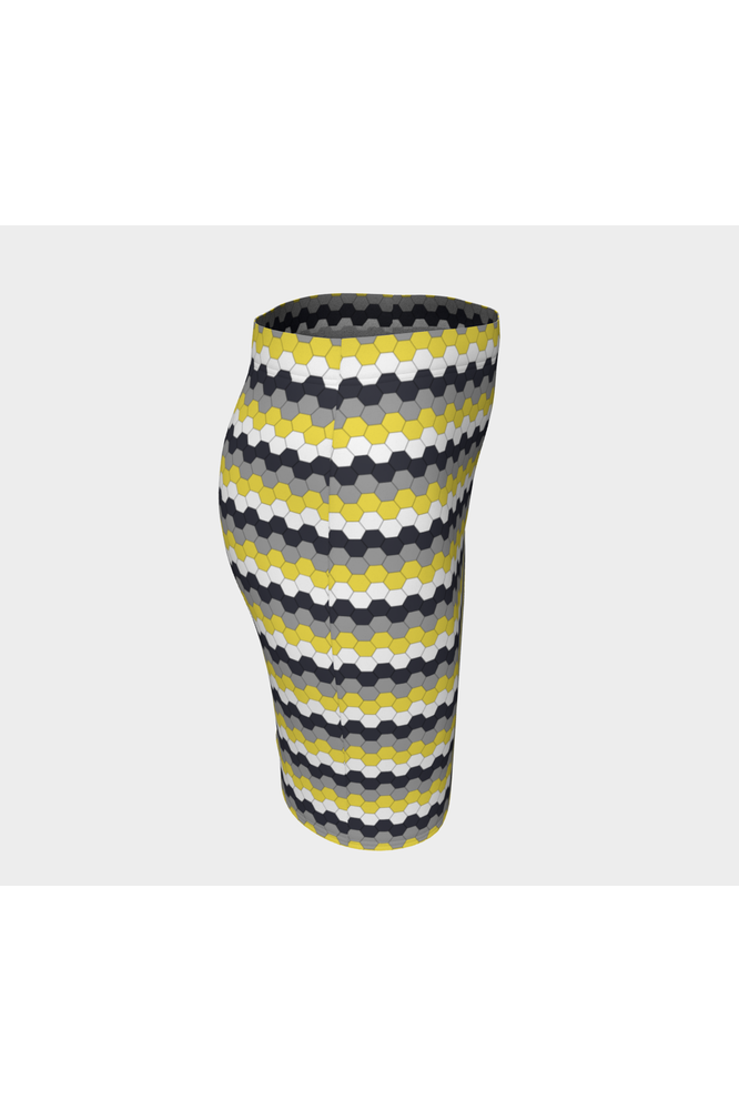 Honeycomb Fitted Skirt - Objet D'Art