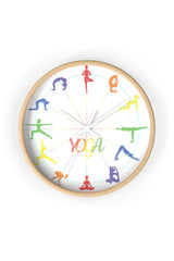 Yoga Asana Wall clock - Objet D'Art