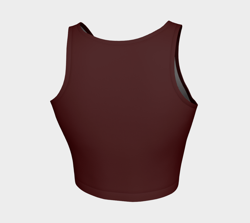 Dark Raspberry Athletic Crop Top - Objet D'Art