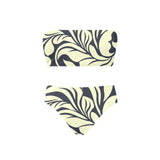 petal play print Chest Wrap Bikini Swimsuit (Model S36) - Objet D'Art