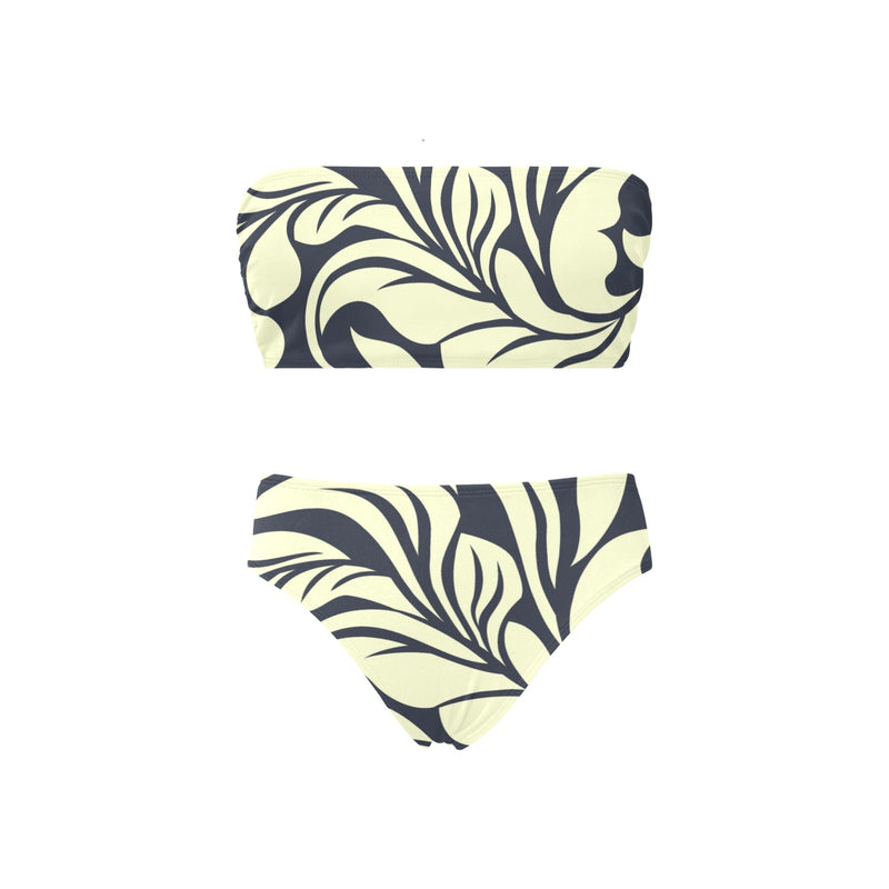 petal play print Chest Wrap Bikini Swimsuit (Model S36) - Objet D'Art