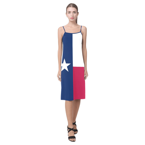 tex flag lone star bottom Alcestis Slip Dress (Model D05) - Objet D'Art