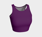 Plum Athletic Crop Top - Objet D'Art