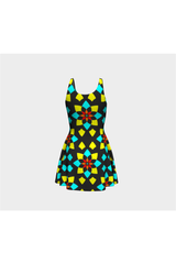 Deconstructed Mandala Flare Dress - Objet D'Art