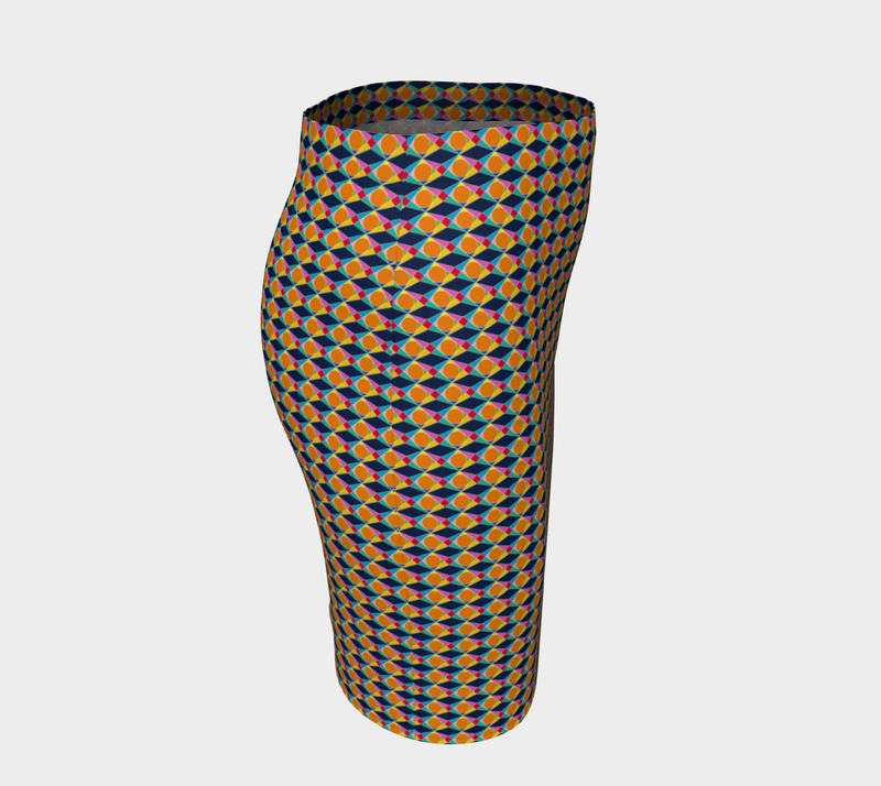 Geo Storm Fitted Skirt - Objet D'Art