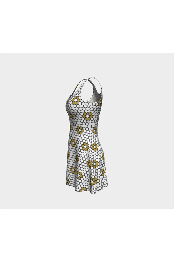 Honeycomb Heaven Flare Dress - Objet D'Art Online Retail Store