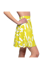 Lemon Zest Women's Skater Skirt - Objet D'Art