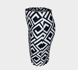 Greek Key Fitted Skirt - Objet D'Art