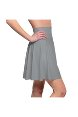 Gray Women's Skater Skirt - Objet D'Art