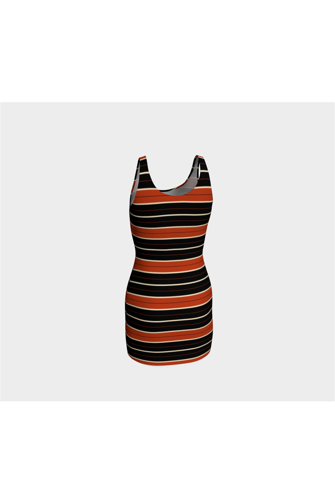 Autumn Rust Bodycon Dress - Objet D'Art