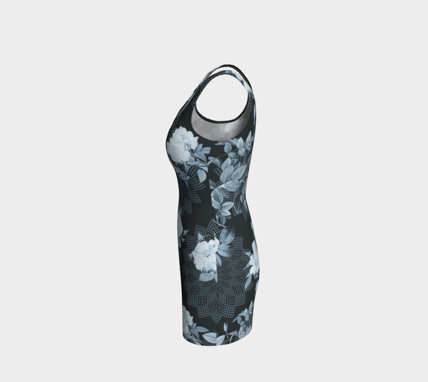 Selenium Floral Web Bodycon Dress - Objet D'Art