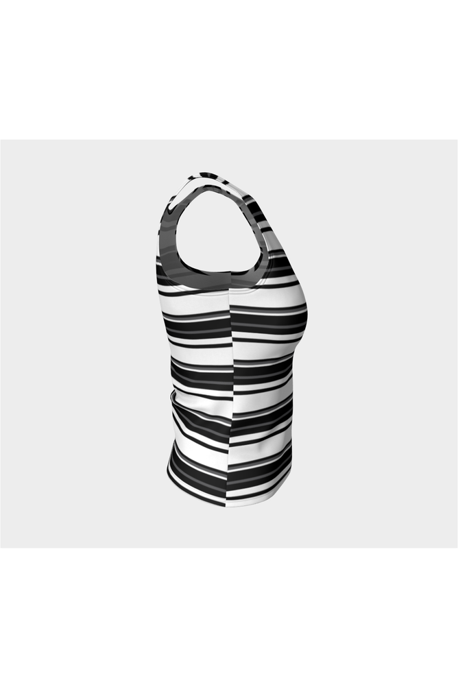 Striped Fitted Tank Top - Objet D'Art