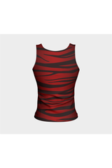 Rosy Tiger Print Fitted Tank Top - Objet D'Art