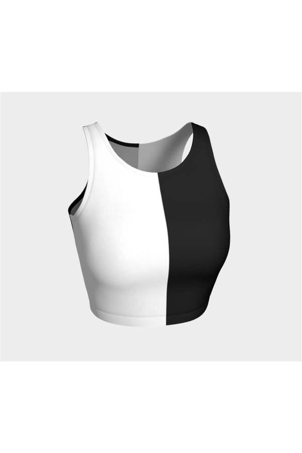 Black and White Athletic Top - Objet D'Art