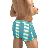 MARINE SCHEME PRINT 2 Men's Swim Trunks with Zipper Pocket (Model L71) - Objet D'Art