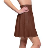JWST Nebula Brown Women's Skater Skirt - Objet D'Art