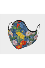 Flowers on Snakeskin Face Covering - Objet D'Art
