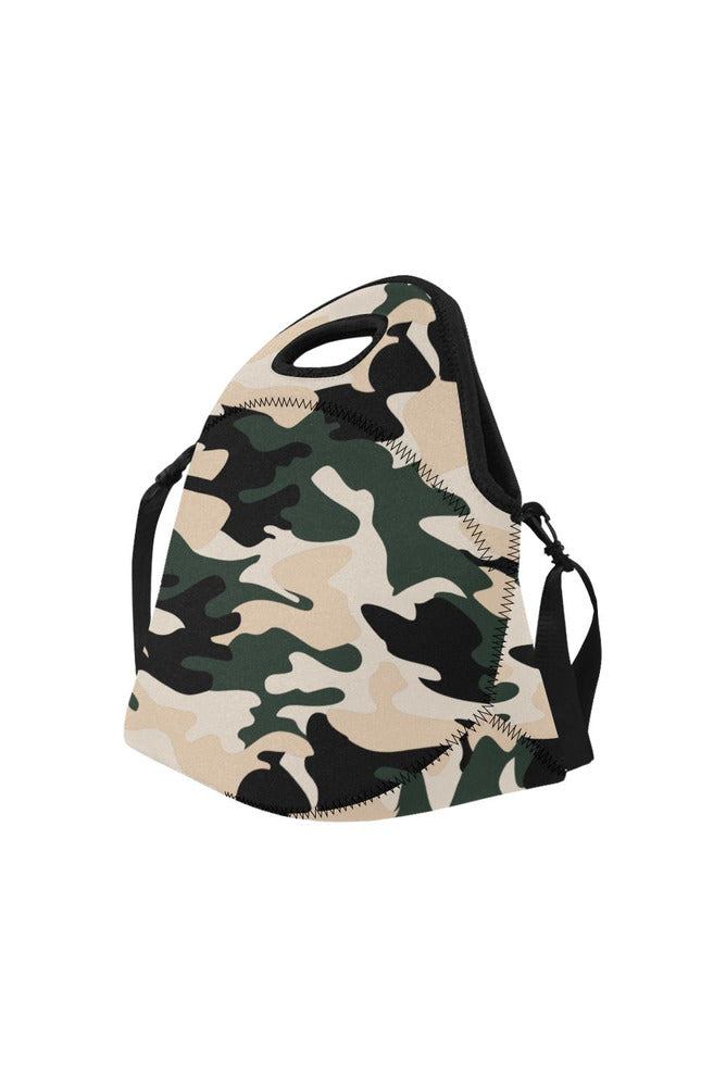 camo lunch bag Neoprene Lunch Bag/Large (Model 1669) - Objet D'Art